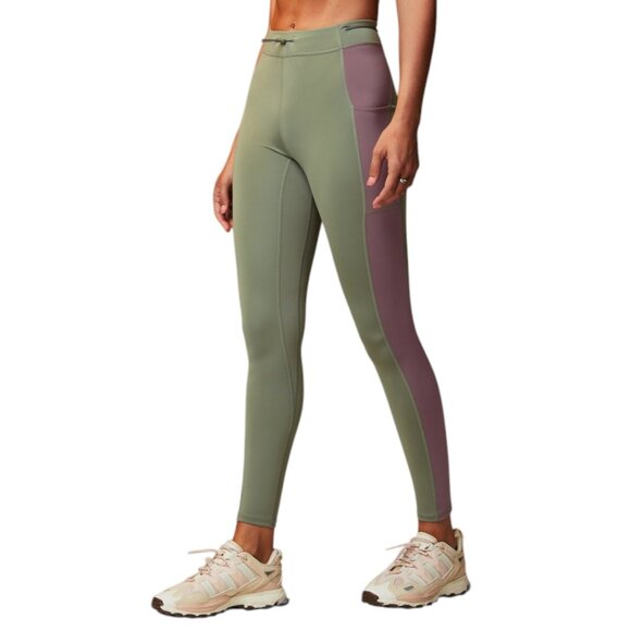 NWT Motion 365+ High Waisted Bungee Leggings Purple/Green w/Pockets-Extra Large - Picture 1 of 8